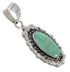 Turquoise Genuine Sterling Silver Southwest Pendant QX77122